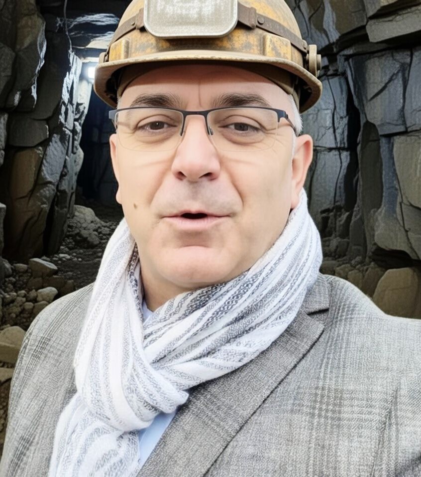 Kenneth Abbott at mining site